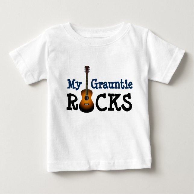 T-shirt "Minhas rochas de Grauntie! " (Frente)