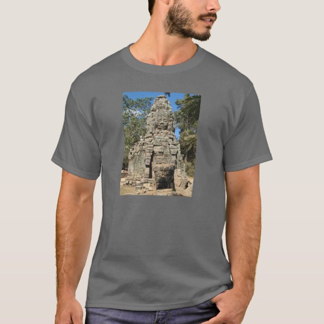 T-shirt Mini Bayon... Ta Prohm, Siem Reap, Camboja (Frente)
