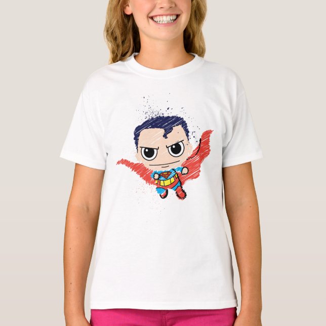 T-shirt Mini Superman Sketch (Frente)