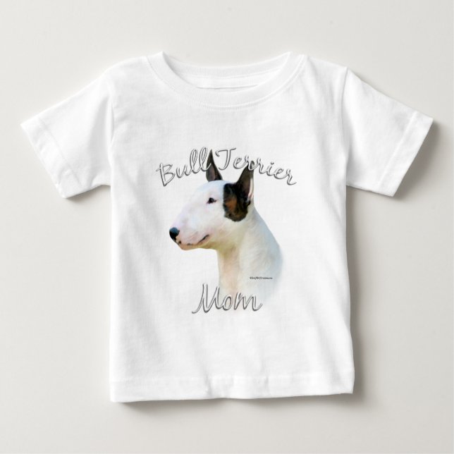 T-shirt Miniatura Bull Terrier Mãe 2 (Frente)