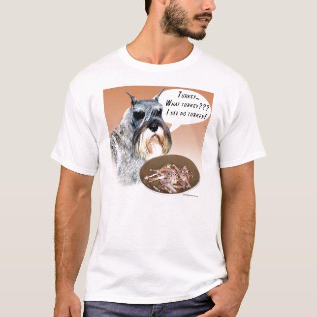 T-shirt Miniatura Schnauzer Turquia (Frente)