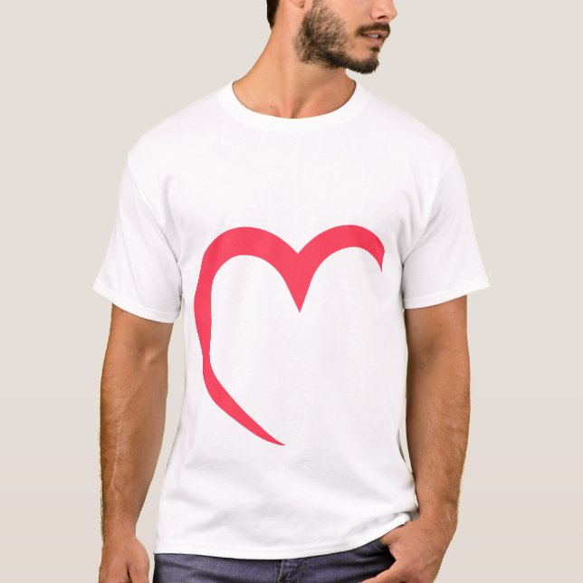 T-Shirt 💝 Minimalista - Perfeito para Valentin (Frente)