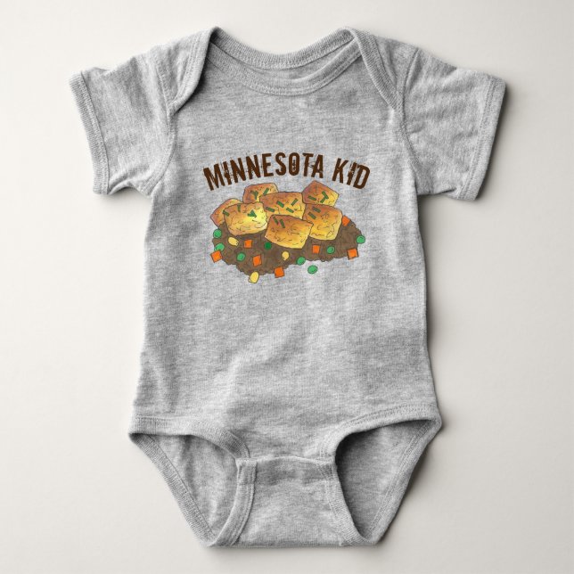 T-shirt Minnesota Kid Hot Dish Tater Tot Casserole Hotdish (Frente)