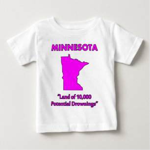 T-shirt Minnesota - Terra de 10.000 Afogamentos Potenciais