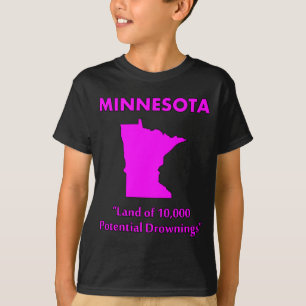 T-shirt Minnesota - Terra de 10.000 Afogamentos Potenciais