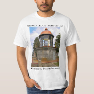 T-shirt Minots Ledge Lighthouse, Cohassett Massachusetts