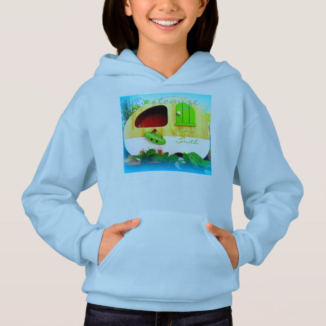 T-shirt minúscula casa Thunder_Cove azul (Frente)