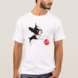 T-shirt Mirabelle o Tshirt do salto do terrier de Boston
