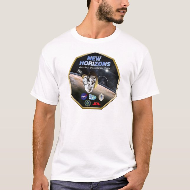 T-shirt Missão de New Horizons a Pluto! (Frente)