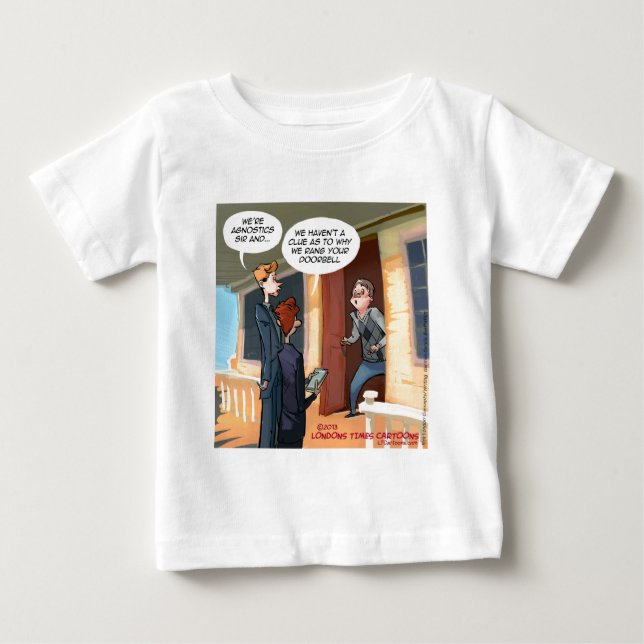 T-shirt Missionários Agnósticos Engraçado (Frente)