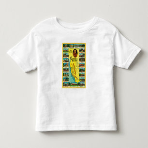 T-shirt Missões espanholas da exibição de Califórnia
