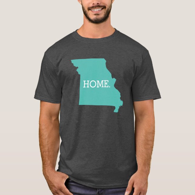 T-shirt Missouri Home State Aqua (Frente)
