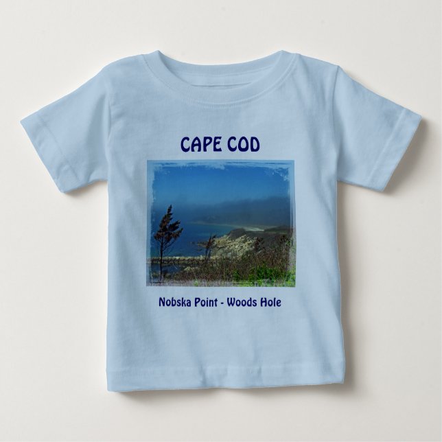 T-shirt Misty Morning em Nobska Point - MÃES de Cape Cod (Frente)