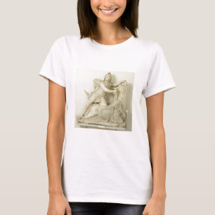 T-shirt Mithras que sacrifica a Bull, alivio de mármore,