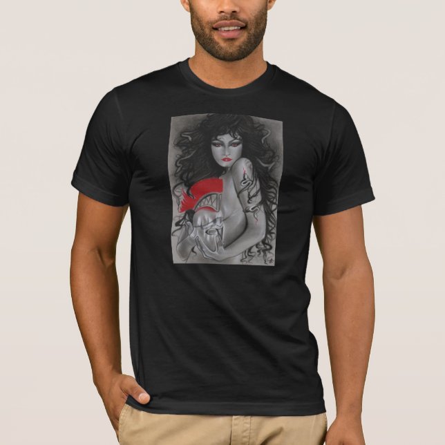 T-shirt Mitologia grega T-SHIR do Medusa PARA MULHERES E (Frente)