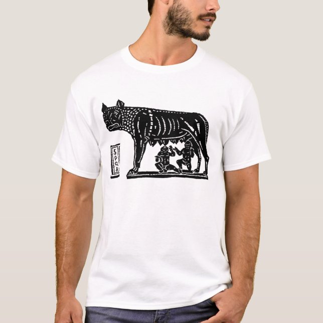 T-shirt Mitologia romana de Romulus e de Remus (Frente)