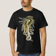 Mitologia Vintage, Dragão Alado com Cauda de Cobra