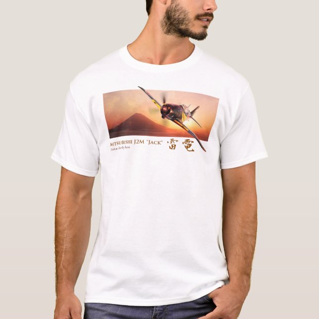 T-shirt "Mitsubishi J2M Raiden " Jack " da arte da (Frente)