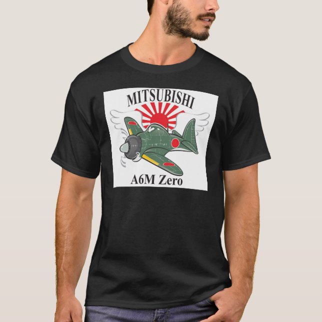 T-shirt mitsubishi zero (Frente)