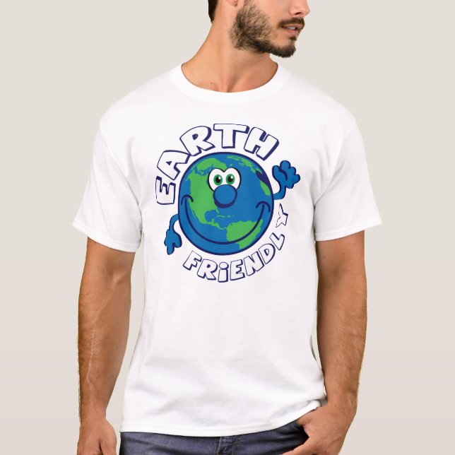 T-shirt Miúdos amigáveis da terra (Frente)