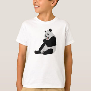 T-shirt Miúdos bonitos do urso de panda