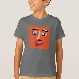 T-shirt Miúdos da cara V1 do robô