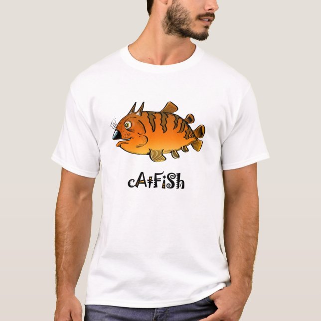 T-shirt Miúdos do peixe-gato (Frente)