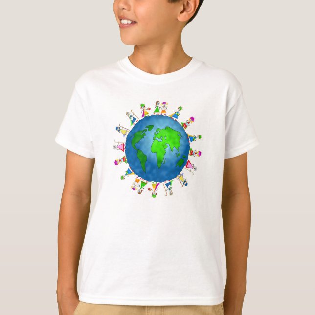 T-shirt Miúdos globais da natividade (Frente)