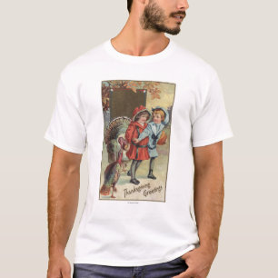T-shirt Miúdos que guardaram uma abóbora, perus