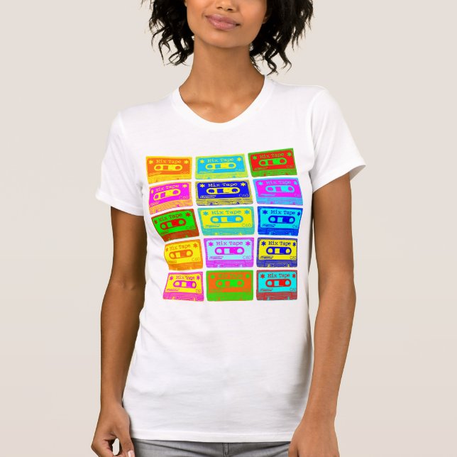 T-shirt Mix Tape Psicodélico (Frente)