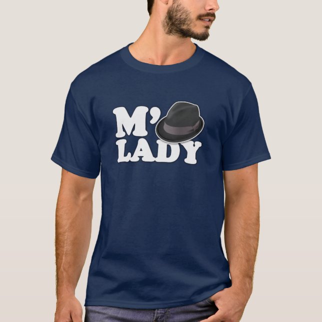 T-shirt M'Lady Tip the Fedora (Frente)