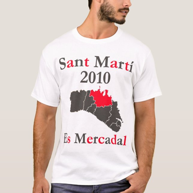 T-shirt Mod.3 - ES MERCADAL - Sant Martí 2010 (Frente)