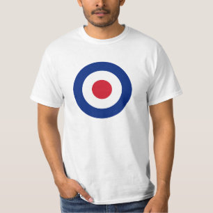 T-shirt Mod - Clássico Roundel - Alvo de Arqueiro Bullsey