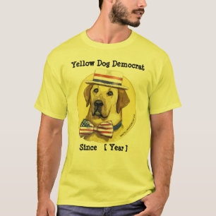 T-shirt Modelo customizável - cão amarelo Democrata desd