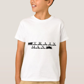 T-shirt Modelo de carrilagem do comboio