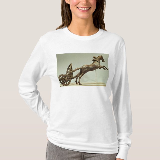 T-shirt Modelo de um chariot de dois cavalos (Frente)
