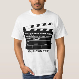 T-shirt Modelo feito sob encomenda do clapperboard