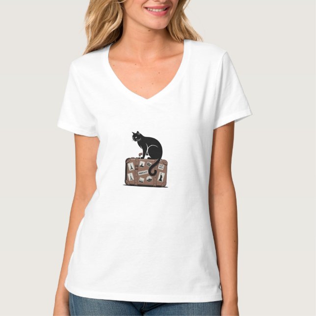 T-Shirt Modern Wanderlust Design (Frente)