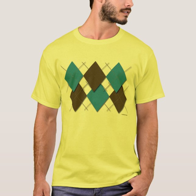 T-shirt moderno de Argyle (Frente)
