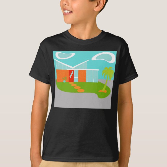 T-Shirt Moderno de meio século de Cartoon House (Frente)