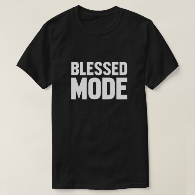 T-Shirt Modo Abençoado (Frente do Design)
