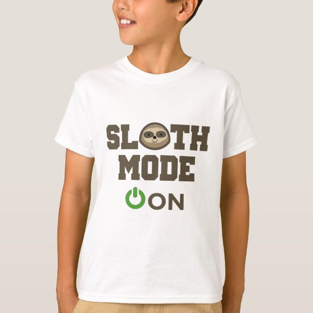 T-shirt Modo da preguiça sobre (Frente)