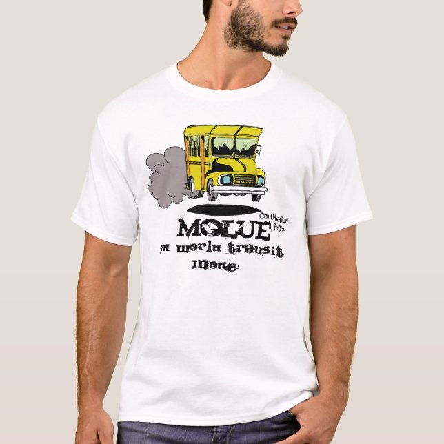 T-shirt Modo do trânsito do ó mundo de Molue… (Frente)