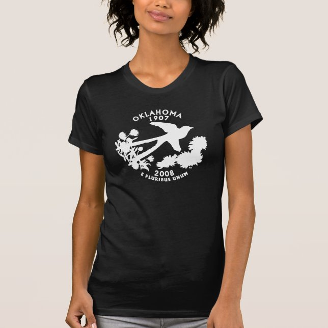 T-shirt Moeda Comemorativa de Oklahoma (Frente)