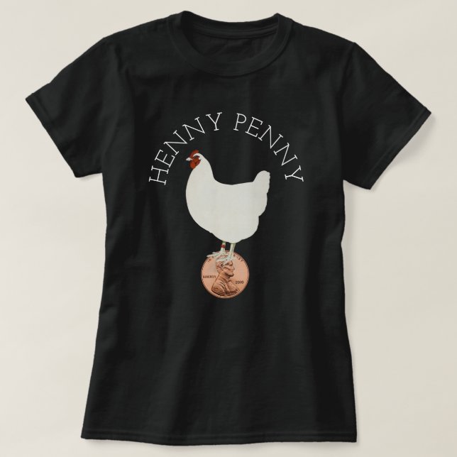 T-shirt Moeda de um centavo de Henny (Frente do Design)