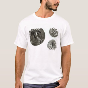 T-shirt Moedas que descrevem Henry VIII e Anne Boleyn