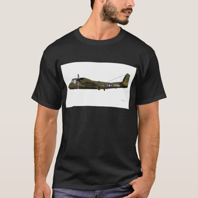 T-shirt Mohawk de Grumman OV-1 (Frente)