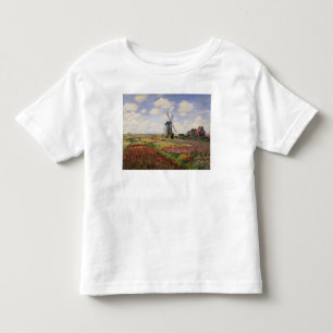 T-shirt Moinho de vento de Rijnsburg dos campos da tulipa