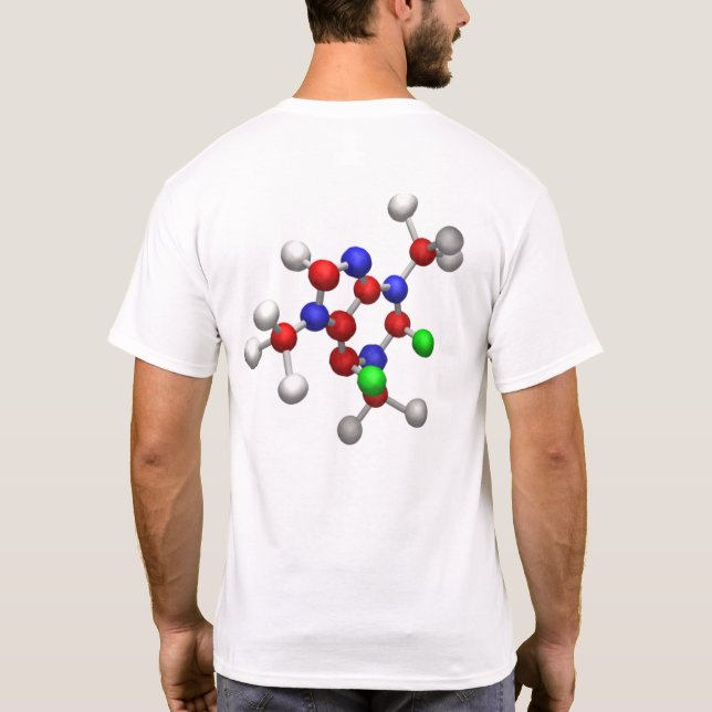 T-shirt Molécula 3-D (Verso)