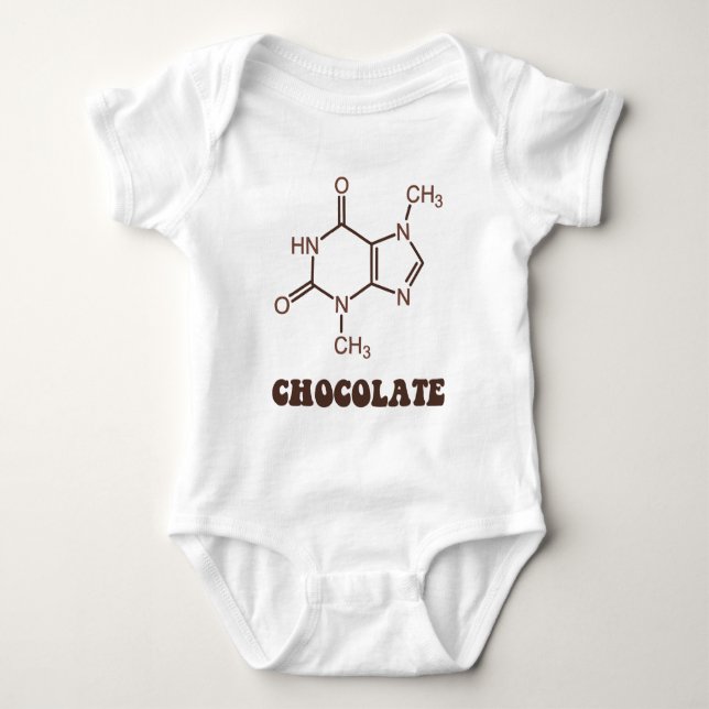 T-shirt Molécula científica do Theobromine do elemento do (Frente)